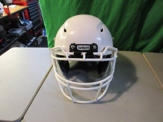 Used Schutt Vengeance A3 White Youth Medium Football Helmet (No Jawpads)