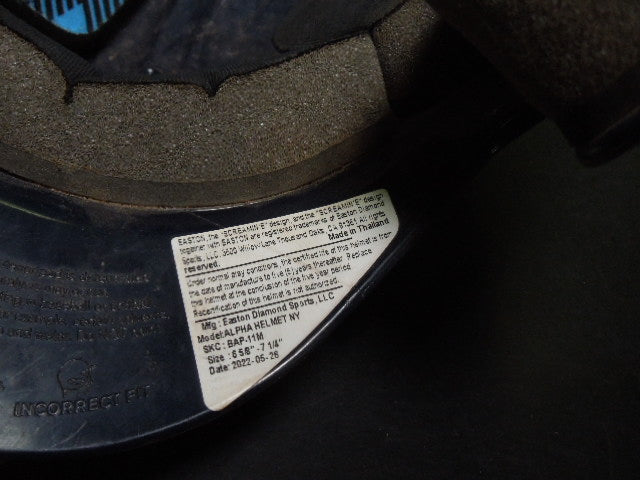 Load image into Gallery viewer, Used Easton Alpha Batting Helmet in Navy Size 6 5/8 - 7 1/4
