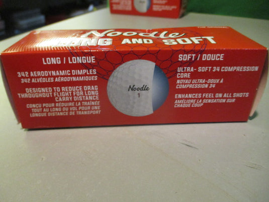 Used Noodle Long And Soft 3 Ball Golf Sleeve