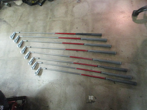Used Ping i20 RH Graphite Shaft Regular Flex 4-PW-U Wedge Black Dot Iron Set