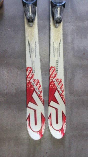 Load image into Gallery viewer, Used K2 Apache Radius X Downhill Skis Size 163 cm w/ Marker Bindings
