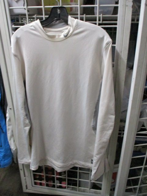 Used Nike Pro Combat White Longsleeve Shirt Adult Size XL