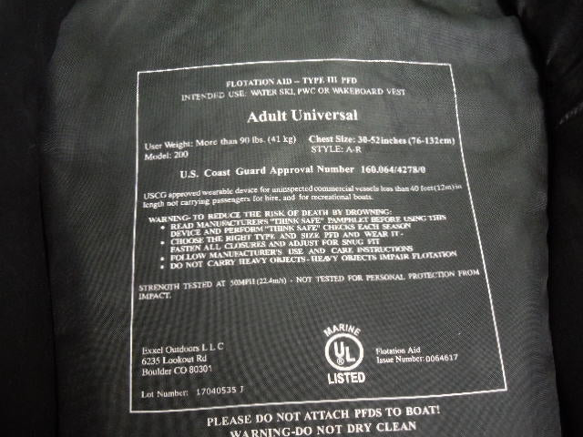 Load image into Gallery viewer, Used DBX Universal Adult Life Vest in Grey
