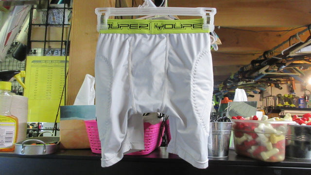 Load image into Gallery viewer, Used Youper Sliding Shorts Youth Medium - White
