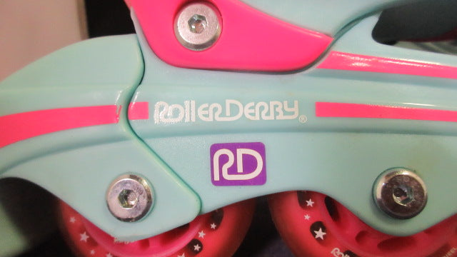 Load image into Gallery viewer, Used Roller Derby 2 in 1 Quad &amp; Inline Skates Youth Size 12-2 - small wear
