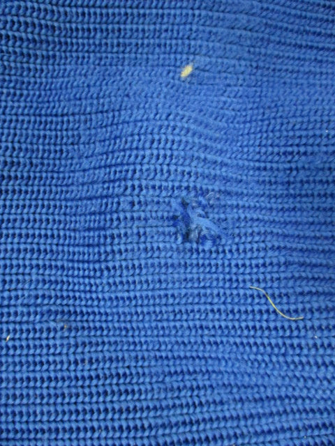 Used Blue Hockey Socks  - Has Hole