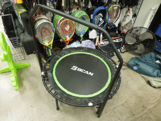 Used BCAN Adult Mini Fitness Trampoline with Stability Bar