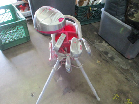 Used Tour X Pink 6 Piece JR GOLF SET (Bag Missing Strap) Right Hand