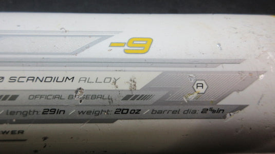 Used Easton XL3 29" -9 USSSA Alloy Baseball Bat