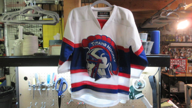 Load image into Gallery viewer, Used Tyke Titans Hockey Team Jersey - Size Youth XS
