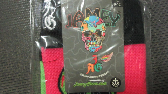 James Arthur Green Skull Long Socks - Size Large 9-12