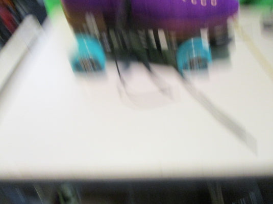 Used Riedell Quad Outdoor Roller Skates Moxi Lolly Purple Size 9