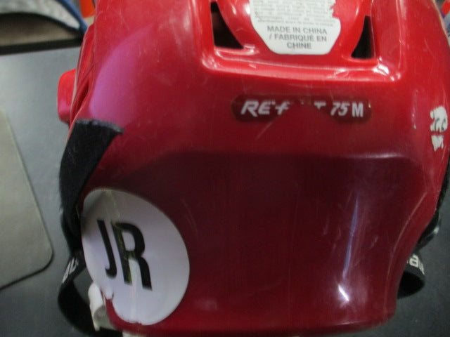 Load image into Gallery viewer, Used Bauer React Red Hockey Helmet w/ Mask
