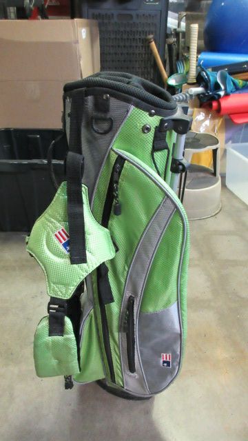 Load image into Gallery viewer, Used US Kids 57-39 Junior Stand Golf Bag w/ Carry Strap - stain
