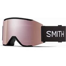 New Smith Squad Mag Black/Chromapop Rose Gold Mirror Ski Goggle - Size Med/LG