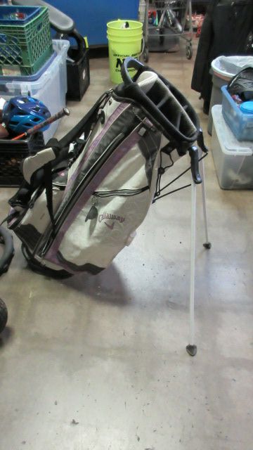 Load image into Gallery viewer, Used Callaway Solaire Golf Stand Bag w Carry Strap - stains and tear in bag
