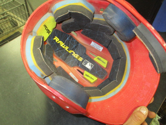 Load image into Gallery viewer, Used Rawlings Rev A Jr Batting Helmet With Cheek Guard in Red Size 6 3/8 -7 1/8
