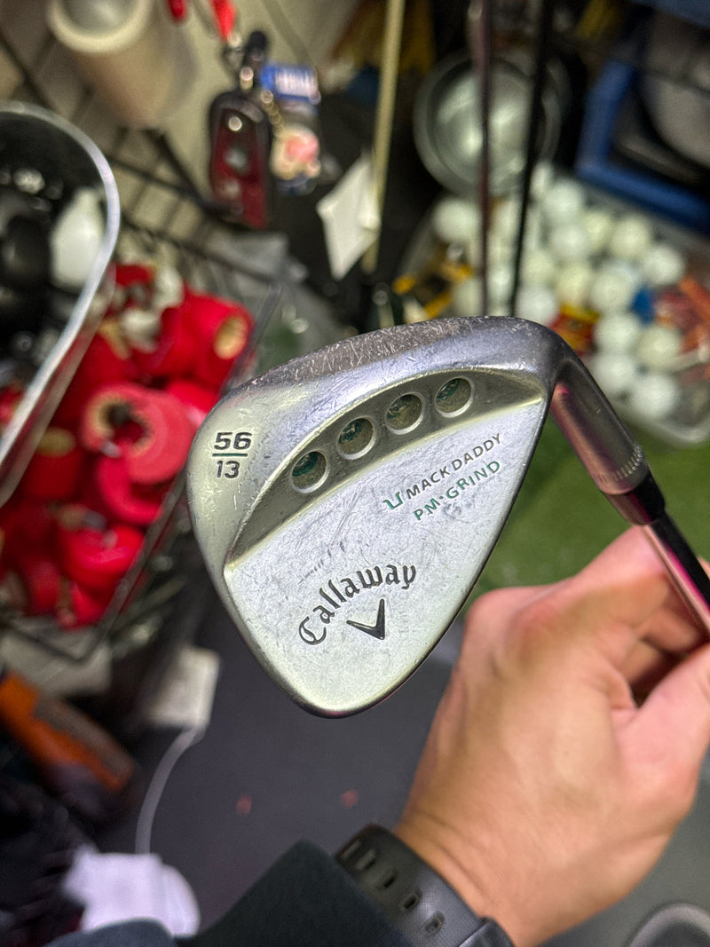 Load image into Gallery viewer, Used Callaway Mack Daddy PM Grind 56° Right Hand Sand Wedge
