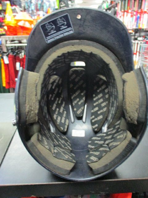 Used Easton Size 6 7/8 - 7 5/8 Baseball Helmet (Torn Jaw Pads)