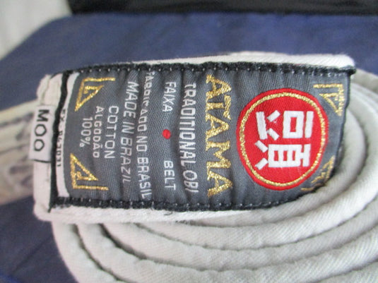 Used Atama Traditional Obi 73" Jiu Jitsu White Belt