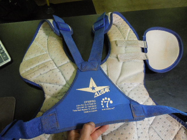Load image into Gallery viewer, Used All Star System 7 CP30PRO Catchers Chest Protector in Royal Blue
