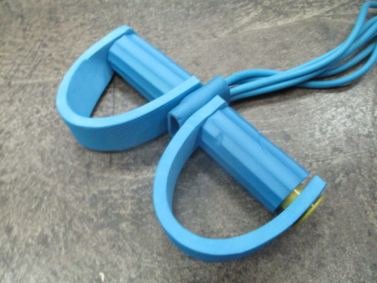 Used Abs Training Fitness Resistance Band Handles & Foot Petals