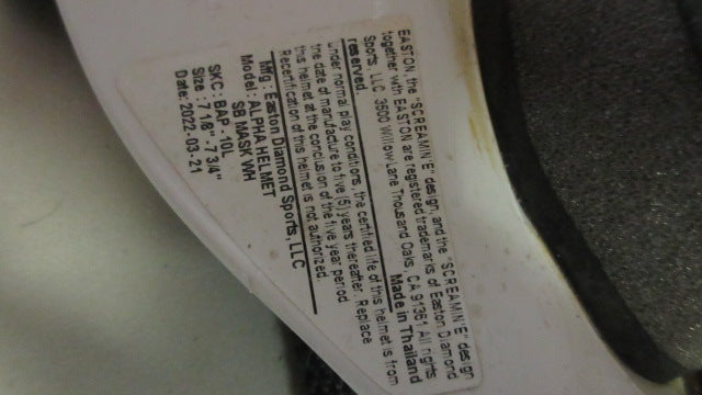 Load image into Gallery viewer, Used Easton Alpha Batting Helmet Size 7 1/8 - 7 3/4
