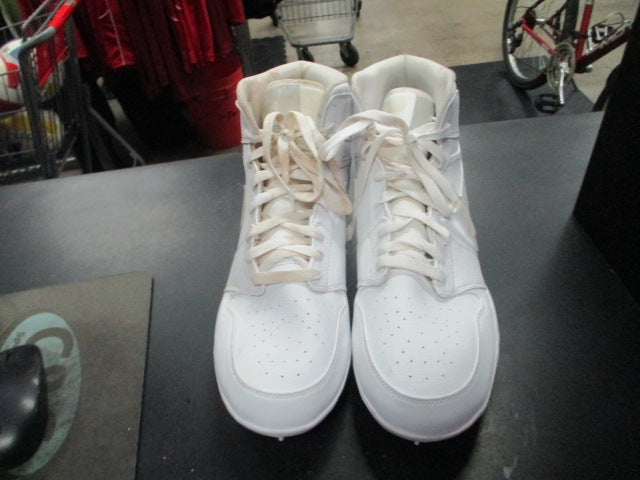 Load image into Gallery viewer, Used Nike Men&#39;s Jordan 1 Mid TD White/Grey Fog-White Mid FJ6805-101 Sz 14
