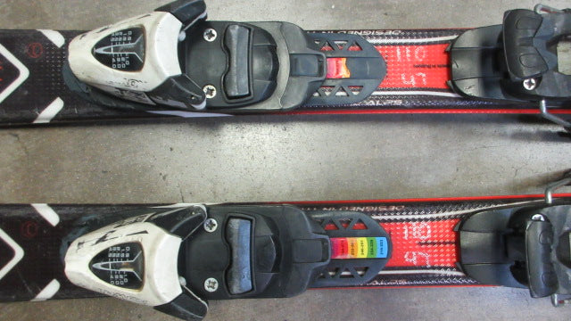 Load image into Gallery viewer, Used Salomon Fury JR 110cm Xwings V13 DB skis
