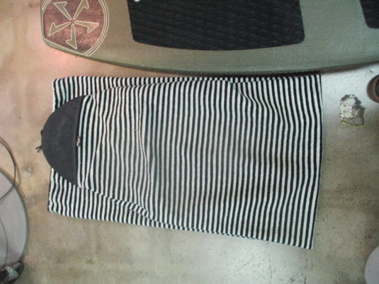 Used Black and White Striped BOARD BAG Sock 6ft 183cm