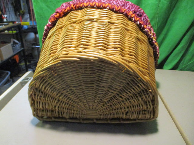 Load image into Gallery viewer, Used Wicker Bicycle BASKET With Liner
