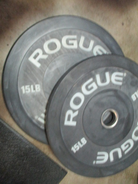 Load image into Gallery viewer, Used Rogue 15LB Olympic Weight Plate - SET
