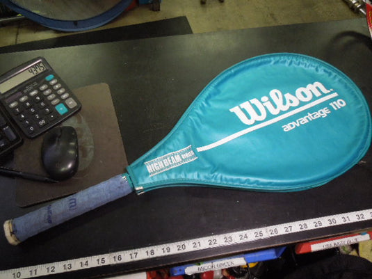 Used Wilson Advantage 110 High Beam Series Tennis Racket with Sleeve