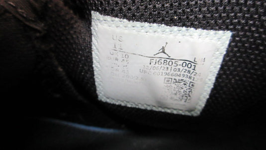 Used Nike Air Jordan 1 Mid TD Black White Football Cleats - Size 11