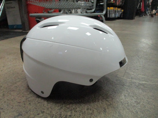 Used Giro Bevel White Snow Helmet Size Medium