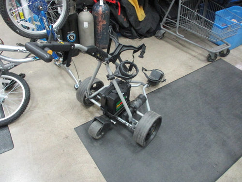 Used PowaKaddy RoboKaddy Electric Push Cart Remote Behind Counter