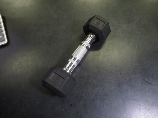 Used 5 lb Rubber Hex Dumbbell