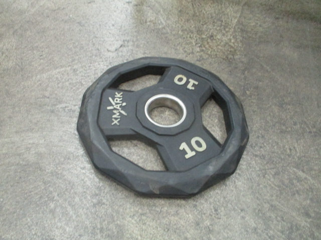 Load image into Gallery viewer, Used X mark 10lb Rubber OLYMPIC WEIGHT PLATE

