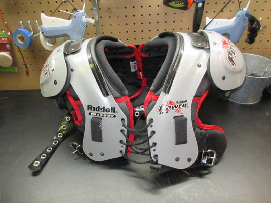 Used Riddell Power JPX SK Football Shoulder Pads W/ Back Plate  - Size Medium