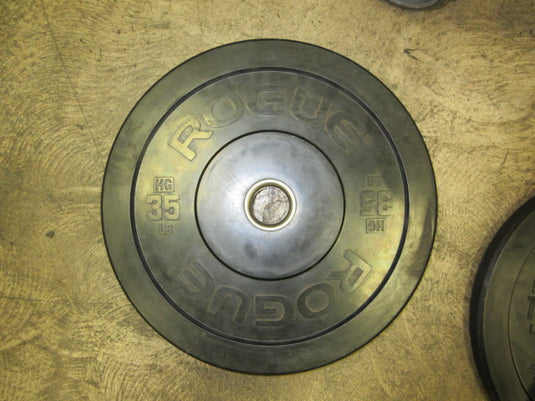 Used Rogue HG 35 lb Rubber BUMPER PLATES Set of 2