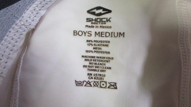 Load image into Gallery viewer, Used Shock Doctor Compression Shorts Cup Pocket Youth Medium - White
