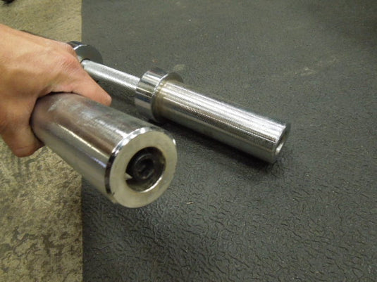 Used Olympic Chrome Single Dumbbell Handle