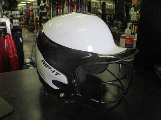 Used Rip It Vison Batting Helmet with Face Mask Size 6 - 6 7/8