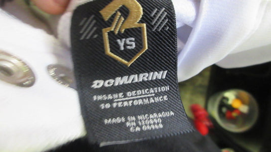 Used Demarini White Open Bottom Baseball Pants Youth Small