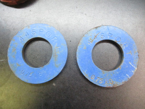 Used 44Sport Blue 0.75 lb Olympic Fractional Plates ( 2 QTY)