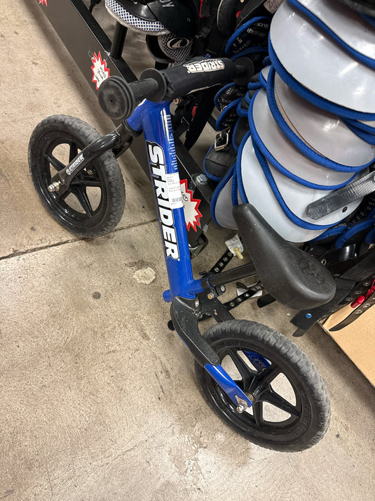 Used Strider Balance Bicycle In Blue