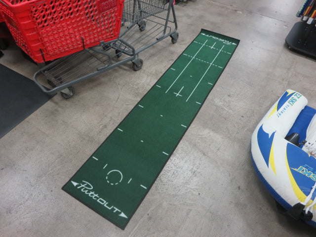 Load image into Gallery viewer, Like New PuttOut Medium Roll Up Putting Mat with Carry Bag
