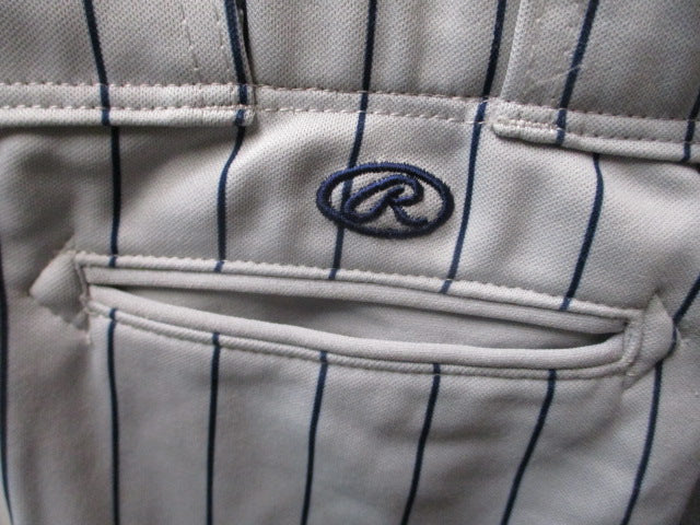 Load image into Gallery viewer, Used Rawlings Blue and Grey Striped Elastic Bottom Pants Adult Size 34 - 33
