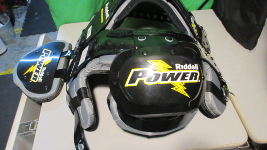 New Riddell Power Surge Youth Shoulder Pads W/ Back Plate-Size Small(11