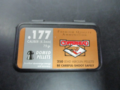 Used Copperhead .177 Caliber Domed Pellets